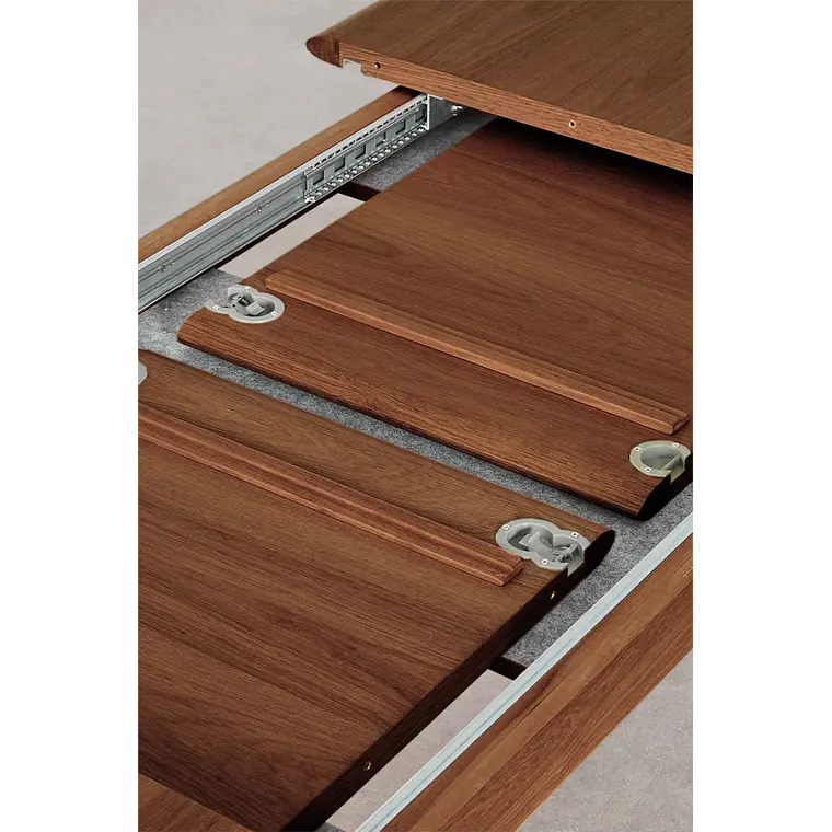 Mesa de comedor rectangular 220-320x95 cm extensible en madera 10