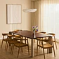 Mesa de comedor rectangular 230x110 cm en madera de mango y piedra natural - Miniatura 12
