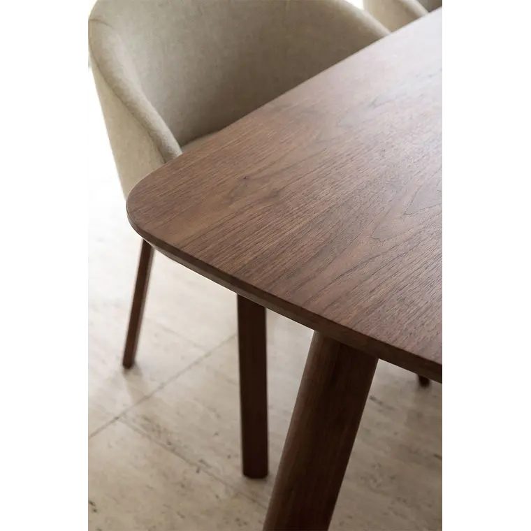 Mesa de comedor rectangular 240-300x110 cm extensible en MDF 4