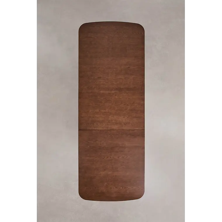 Mesa de comedor rectangular 240-300x110 cm extensible en MDF 12