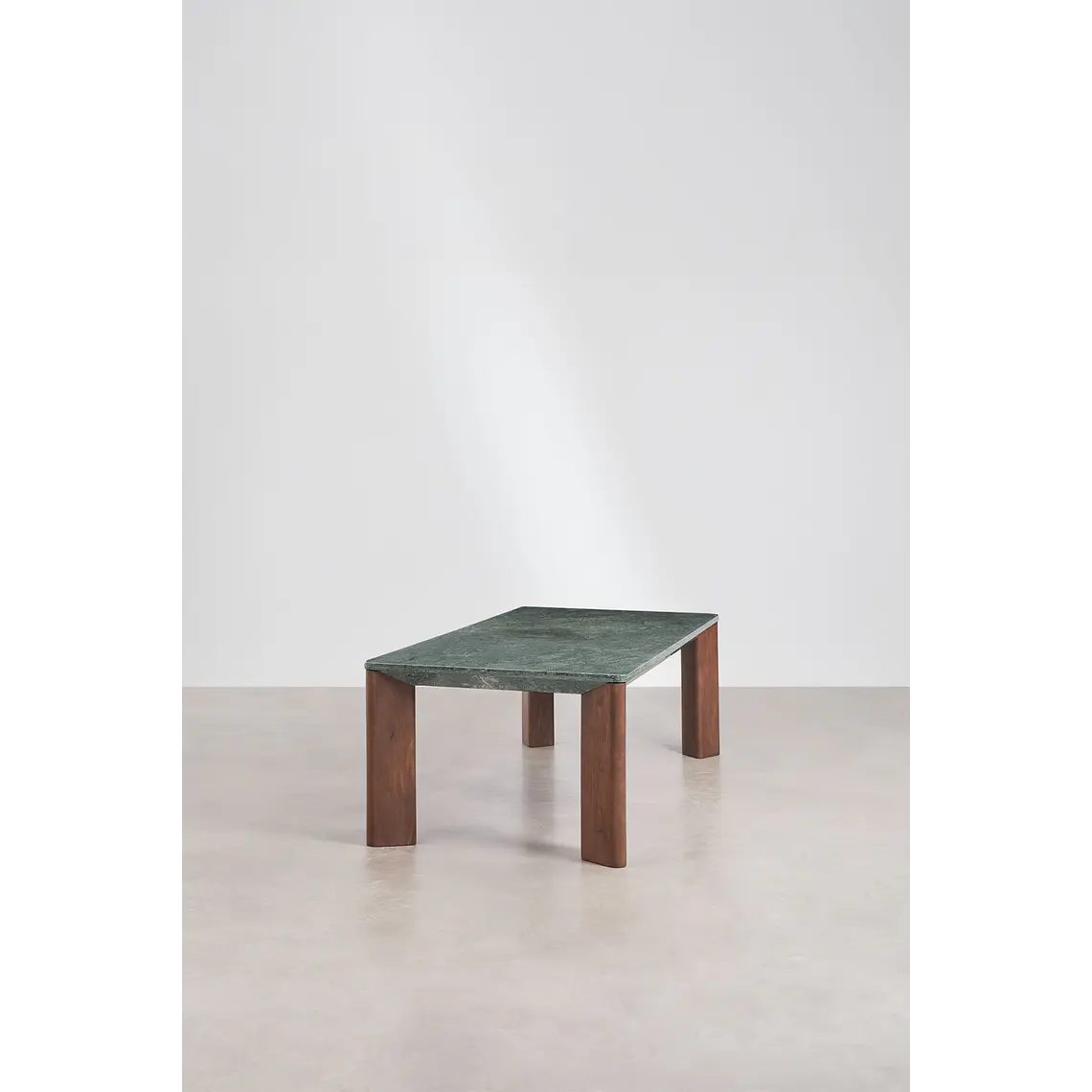 Mesa de comedor rectangular 240x110 cm en madera de mango y mármol 5