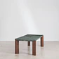 Mesa de comedor rectangular 240x110 cm en madera de mango y mármol - Miniatura 5