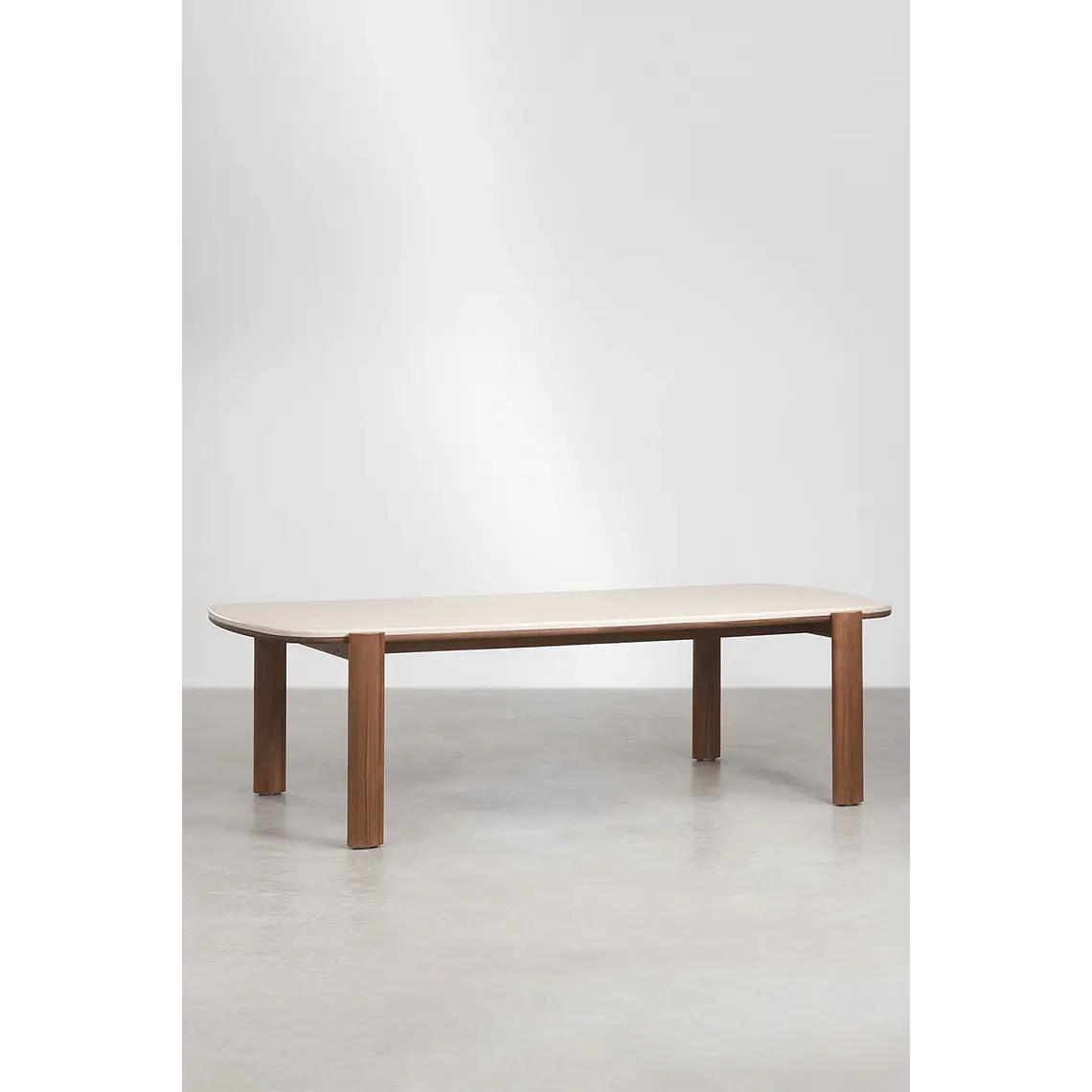 Mesa de comedor rectangular 260x115 cm en madera de acacia 1
