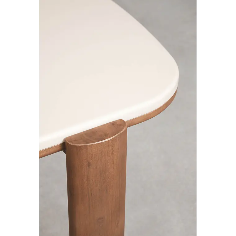 Mesa de comedor rectangular 260x115 cm en madera de acacia 4