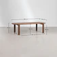 Mesa de comedor rectangular 260x115 cm en madera de acacia - Miniatura 7
