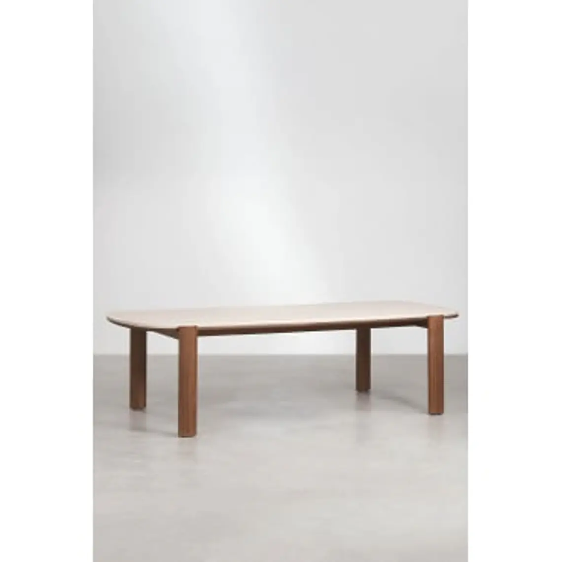 Mesa de comedor rectangular 260x115 cm en madera de acacia 8