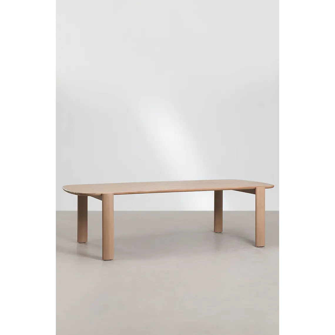Mesa de comedor rectangular 260x115 cm en madera de acacia 11