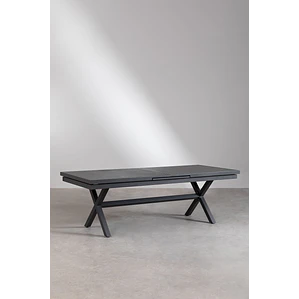 Mesa de comedor Saelora en aluminio