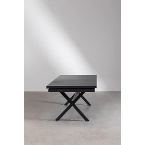 Mesa de comedor Saelora en aluminio