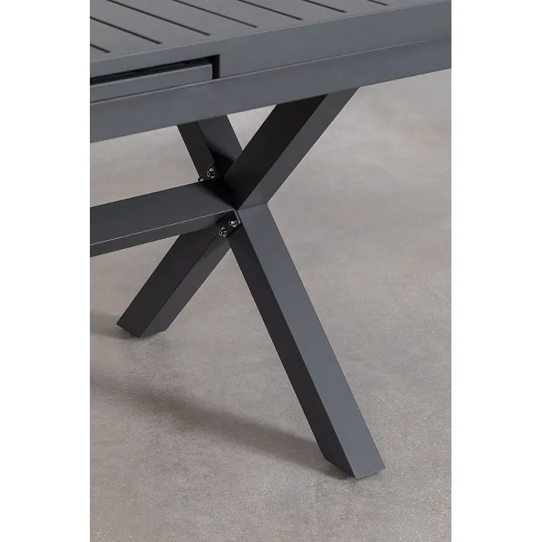 Mesa de comedor Saelora en aluminio 5
