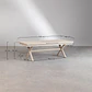 Mesa de comedor Saelora en aluminio - Miniatura 7