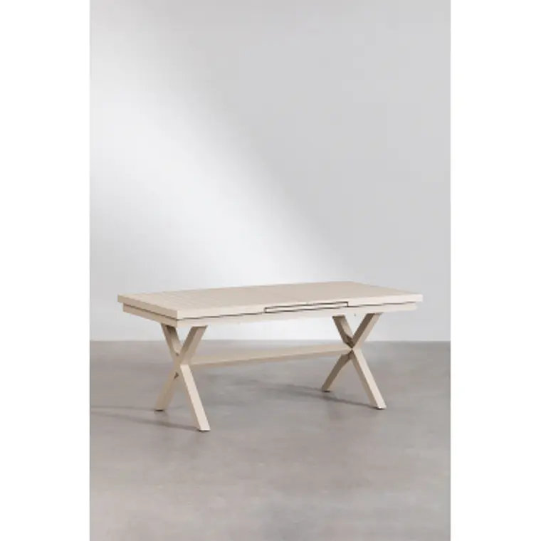 Mesa de comedor Saelora en aluminio 10