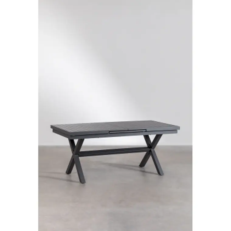 Mesa de comedor Saelora en aluminio 11