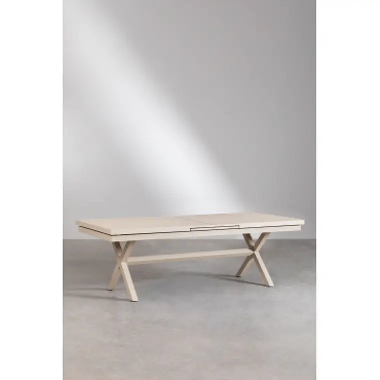 Mesa de comedor Saelora en aluminio 13