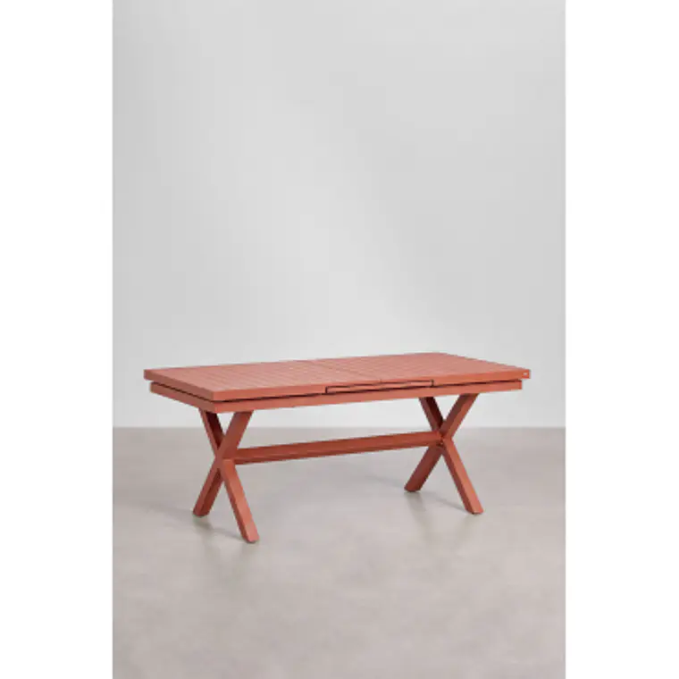 Mesa de comedor Saelora en aluminio 18
