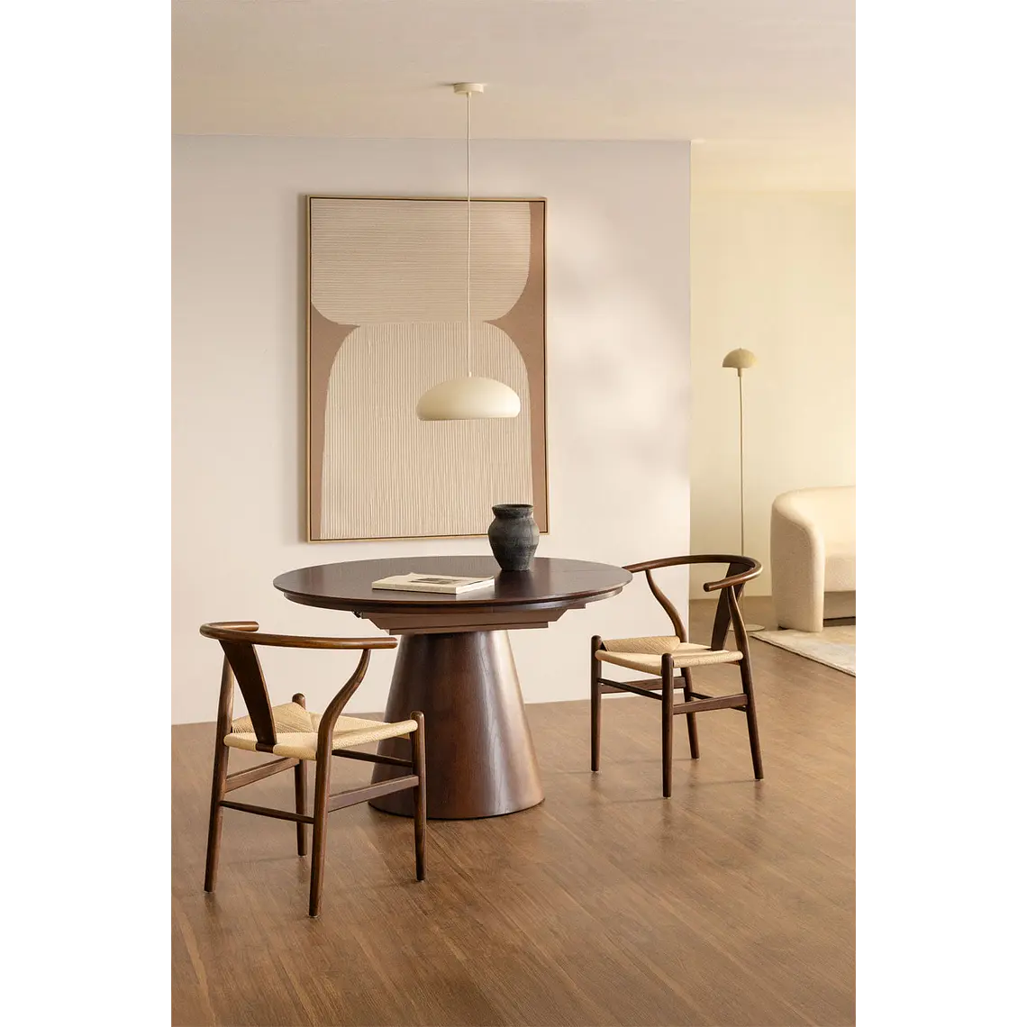 Mesa de comedor Vaelena en madera de roble 1