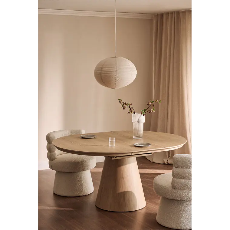 Mesa de comedor Vaelena en madera de roble 3