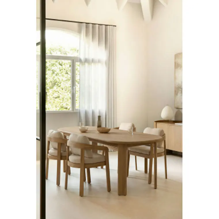 Mesa de comedor Wenora en madera de acacia 10