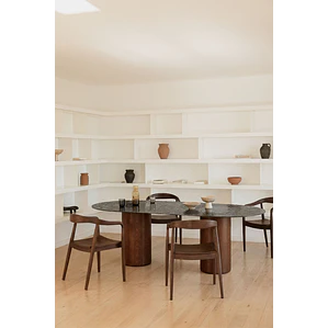 Mesa de comedor Xaeira en vidrio
