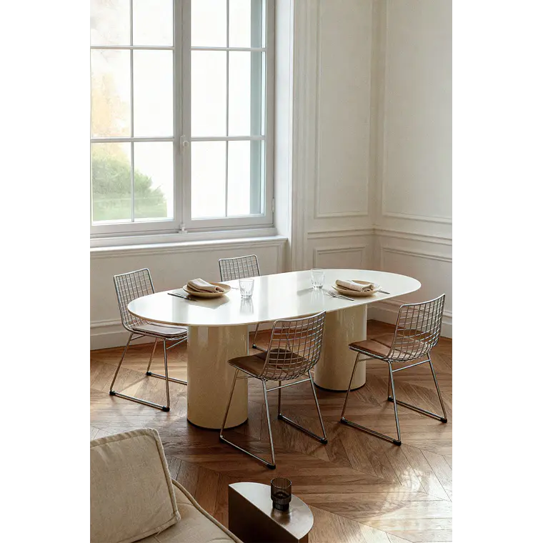 Mesa de comedor Xaeira en vidrio 2