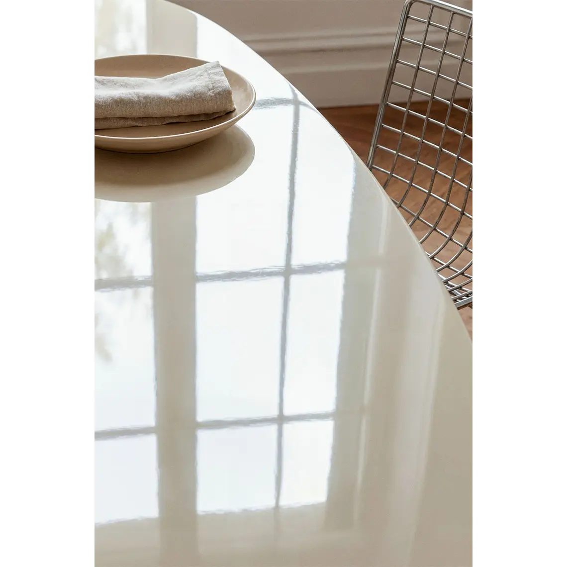 Mesa de comedor Xaeira en vidrio 3