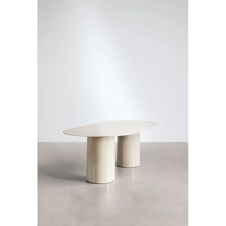 Mesa de comedor Xaeira en vidrio 5