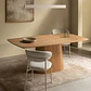 Mesa de comedor Ylenia en madera - Miniatura 1