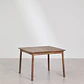 Mesa de jardín 100-160x100 cm extensible en madera de acacia Nereva - Miniatura 5