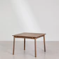 Mesa de jardín 100-160x100 cm extensible en madera de acacia Nereva - Miniatura 6