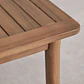 Mesa de jardín 100-160x100 cm extensible en madera de acacia Nereva - Miniatura 8