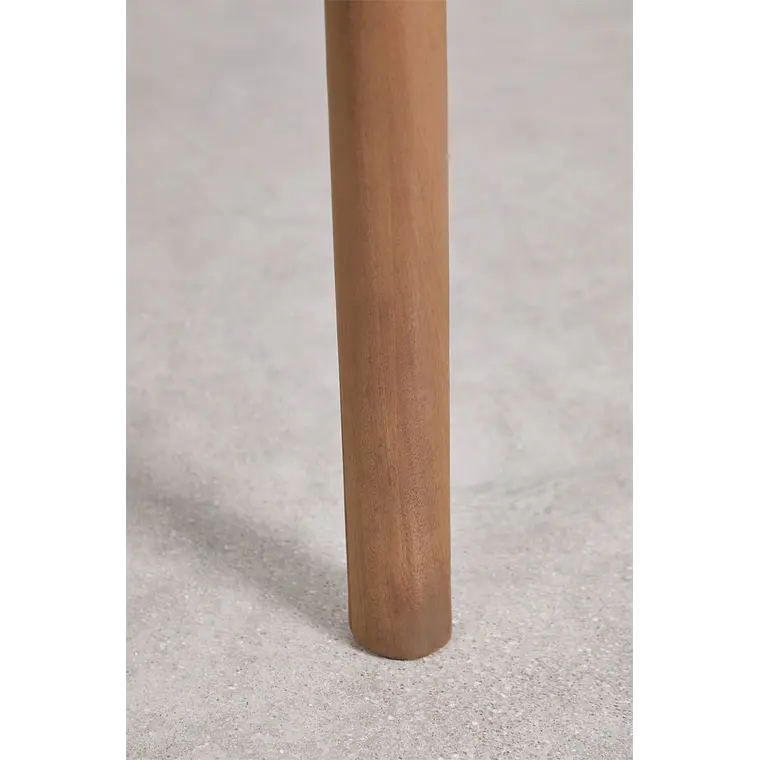 Mesa de jardín 100-160x100 cm extensible en madera de acacia Nereva 11