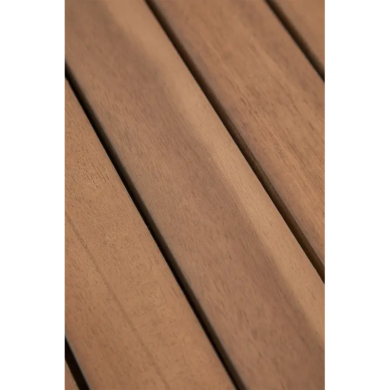 Mesa de jardín 100-160x100 cm extensible en madera de acacia Nereva 12