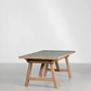 Mesa de jardín rectangular 200-260-320x100 cm extensible en madera de acacia Lumora - Miniatura 5