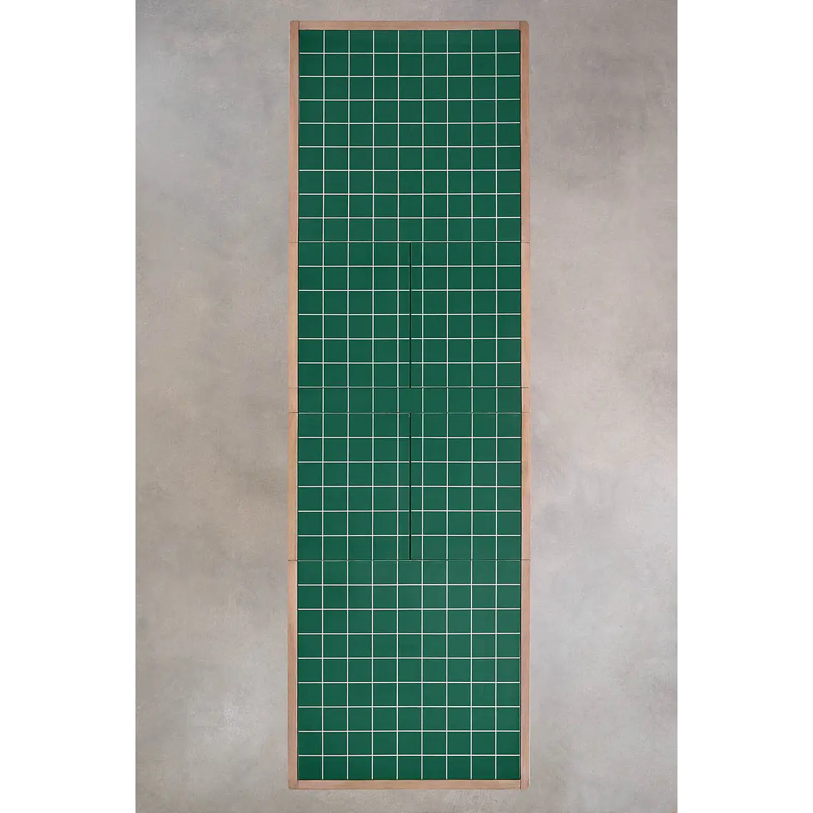 Mesa de jardín rectangular 200-260-320x100 cm extensible en madera de acacia Lumora 12