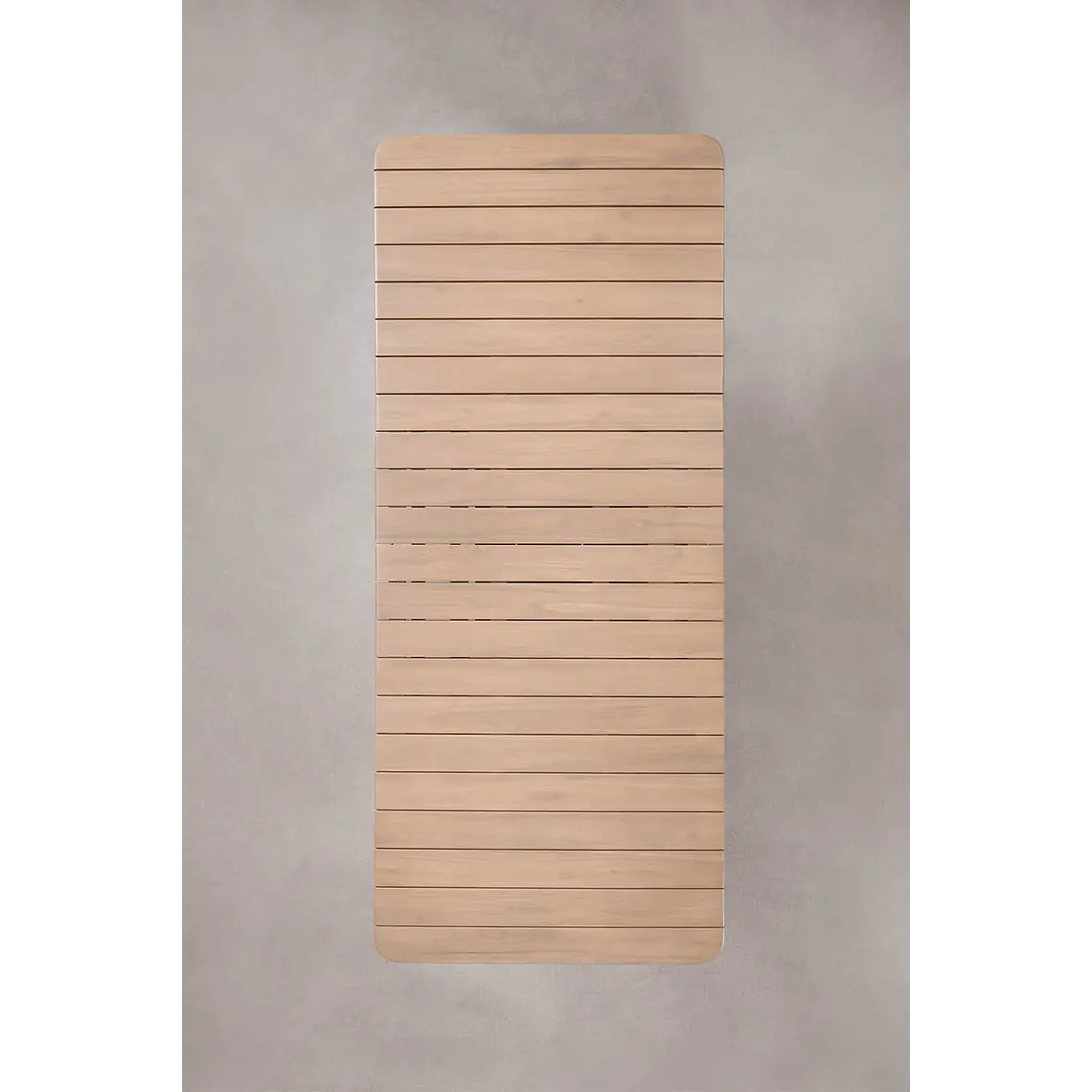 Mesa de jardín rectangular 250-310x105 cm extensible en madera de acacia Cereva 11