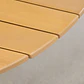 Mesa de jardín redonda en madera de eucalipto y aluminio Dora - Miniatura 4