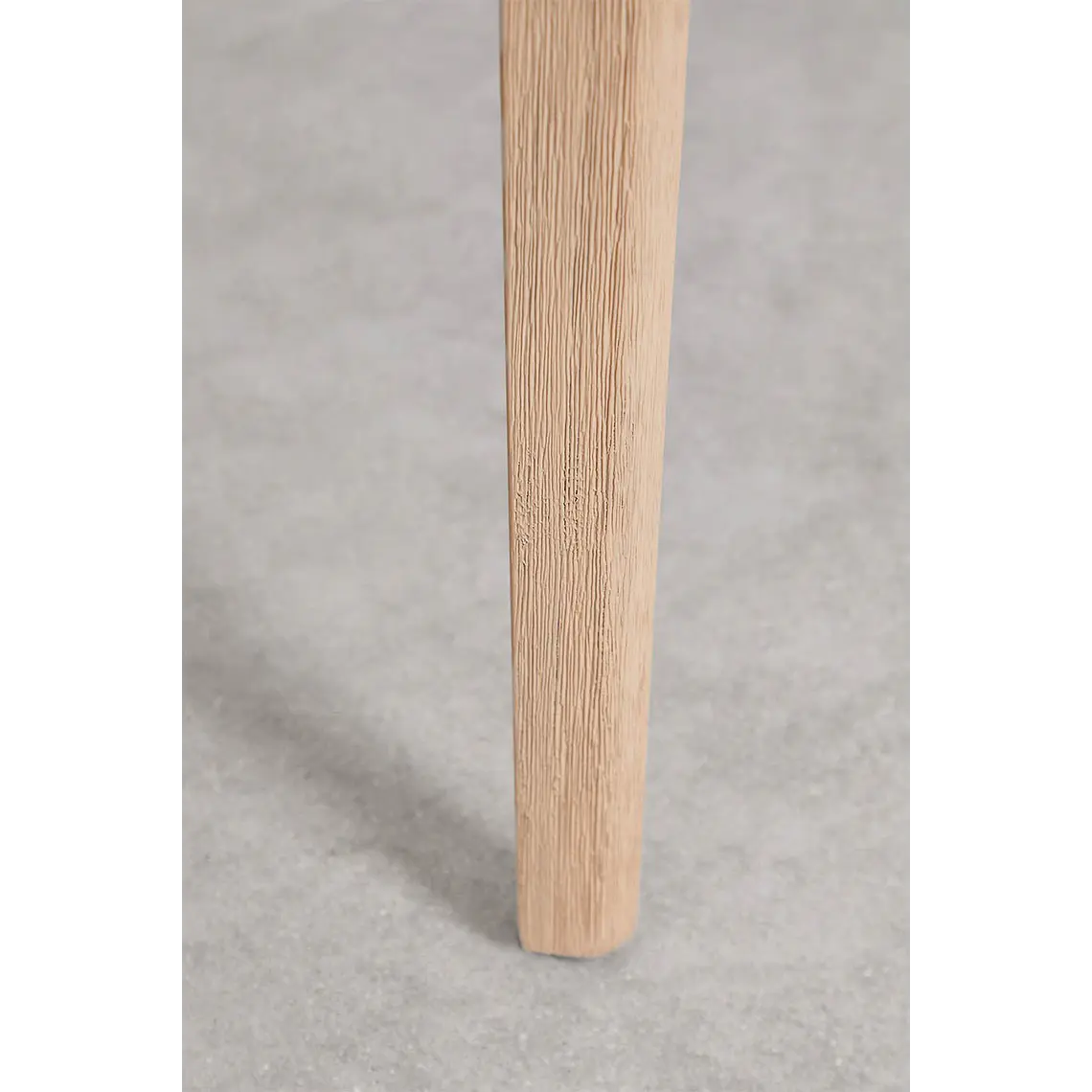 Mesa de jardín redonda Ø100 cm en cemento y madera de acacia Lumia 5