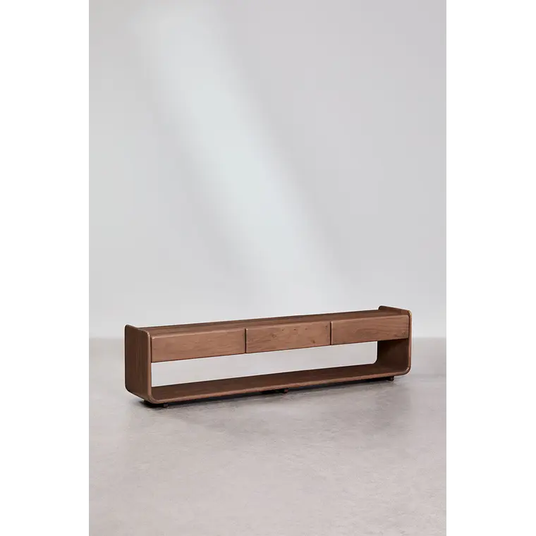 Lualis · Mueble de TV en acabado madera 2