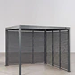 Pérgola bioclimática de aluminio con lamas y paneles laterales Liorina - Miniatura 1