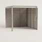 Pérgola bioclimática de aluminio con lamas y paneles laterales Liorina - Miniatura 9