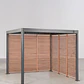 Pérgola bioclimática de aluminio con lamas y paneles laterales Liorina - Miniatura 13
