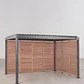 Pérgola bioclimática de aluminio con lamas y paneles laterales Liorina - Miniatura 20