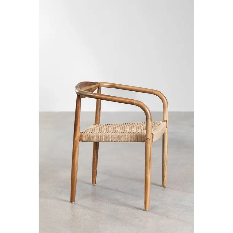 Silla de comedor Aelia en madera de acacia 5