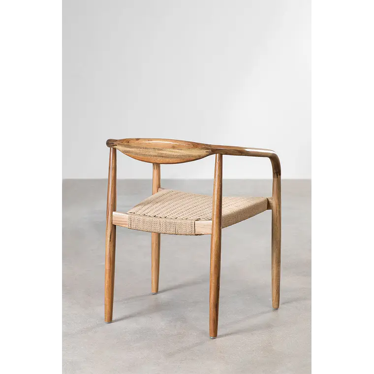 Silla de comedor Aelia en madera de acacia 6