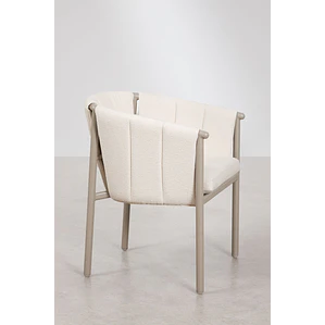 Silla de comedor Alvis en bouclé