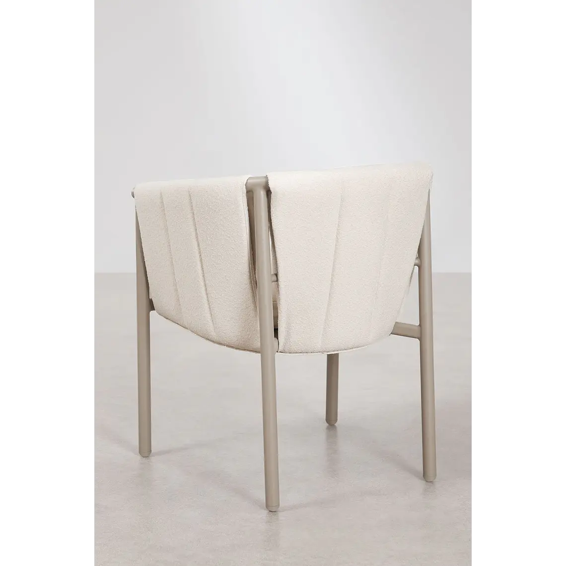 Silla de comedor Alvis en bouclé 3