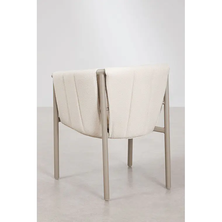 Silla de comedor Alvis en bouclé 3