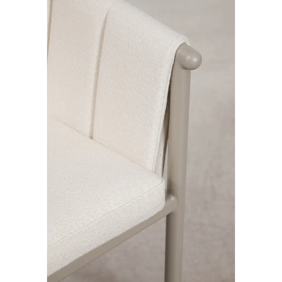 Silla de comedor Alvis en bouclé 4