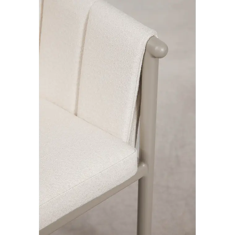 Silla de comedor Alvis en bouclé 4