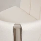 Silla de comedor Alvis en bouclé - Miniatura 5